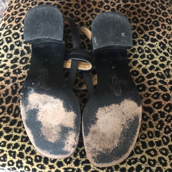 Vintage Coach block heel sandals, made in Italy - Picture 8 of 11